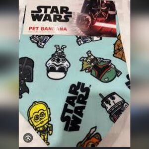 Star Wars Blue Pet Bandana with Iconic Characters